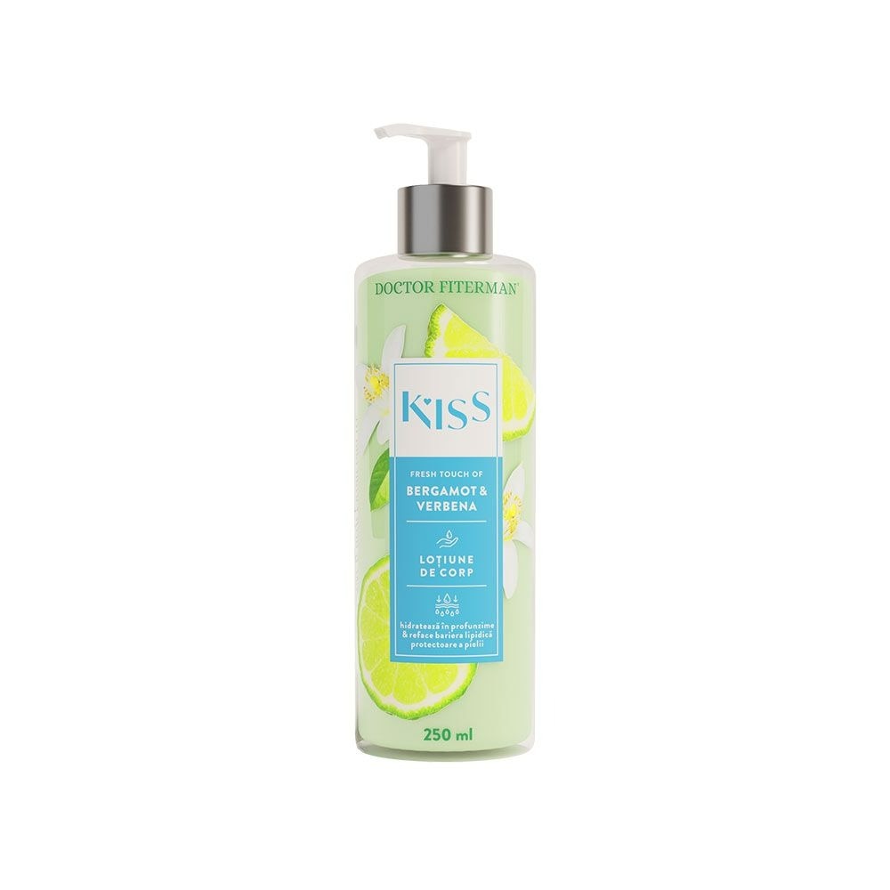 Lotiune de corp Kiss Doctor Fiterman, Bergamot & Verbena, 250 ml