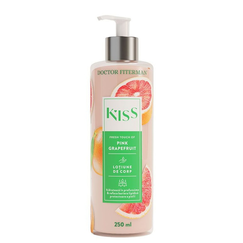 Lotiune de corp Kiss Doctor Fiterman, Pink Grapefruit, 250 ml