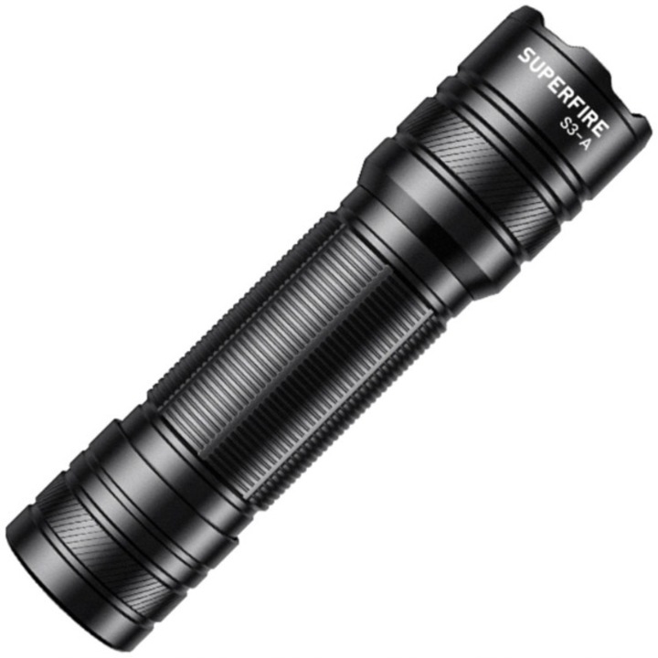Фенер LED Superfire S3-A, 3W, 146 lm, 214м, Батерия 800 mAh, IP44