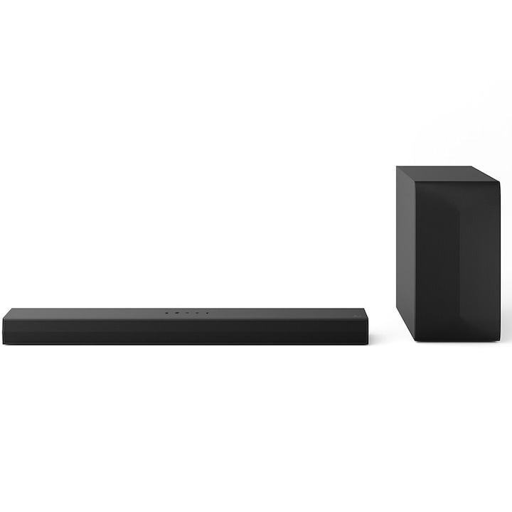 Soundbar LG S60T, 3.1, 340W, Dolby Audio, Subwoofer Wireless, HDMI, USB, Черен