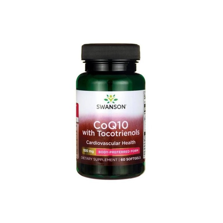 Swanson CoQ10 10mg Tocotrienolokkal, 100 mg, 60 kapszula