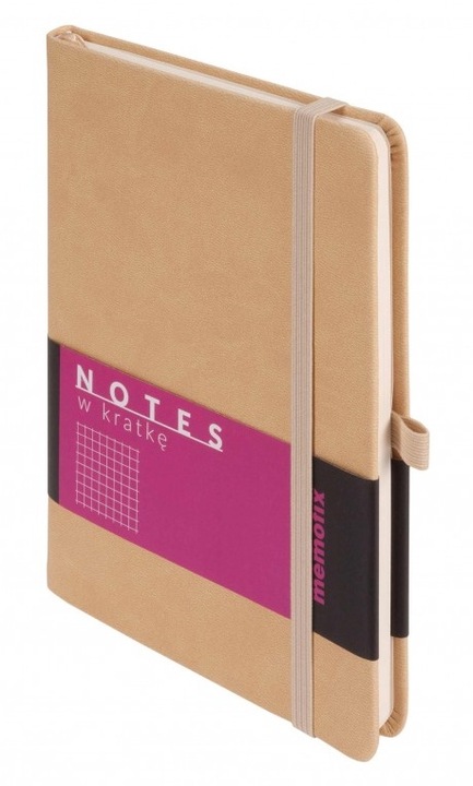 Agenda Memofix B6, Antra, 192 pagini, coperta tare, ecologica, 125x76x15mm, bej