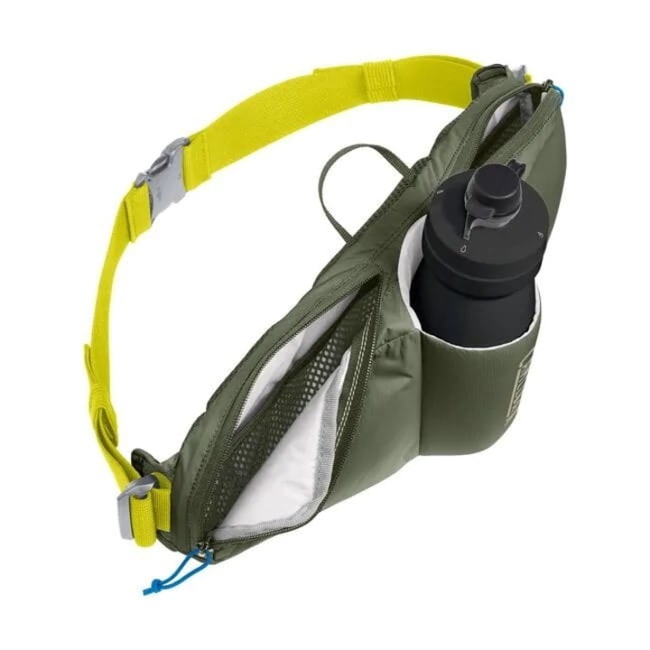 Borseta sport, CamelBak, nailon, elemente reflectorizante, verde, 180x400x90mm