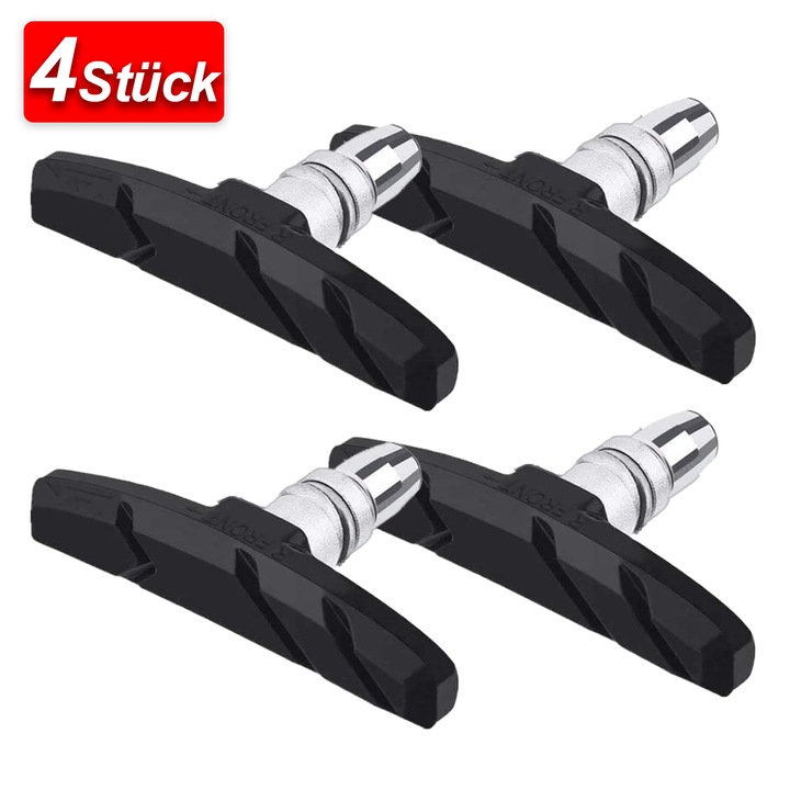 Накладки за V-образна спирачка за велосипед, Enforose, естествен каучук, аеродинамичен дизайн, съвместими с повечето планински велосипеди