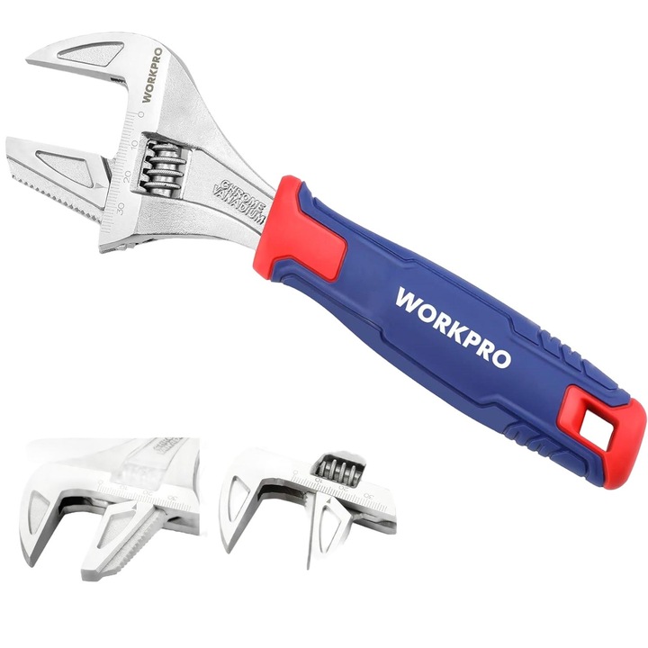 Регулируем гаечен ключ и мултифункционални клещи Jormftte, отвор 42 мм, двуматериална дръжка, 200 мм