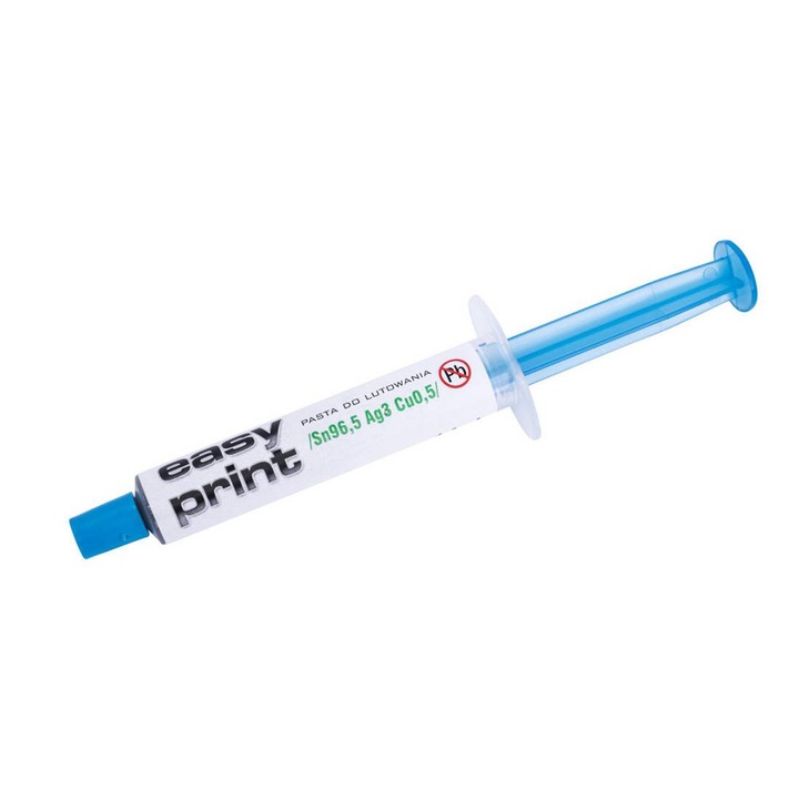 Tinol paszta AGT-028, Forrasztáshoz, Ólommentes, Fecskendő, 1, 4 ml, Sn96, 5, Ag3, Cu0, 5