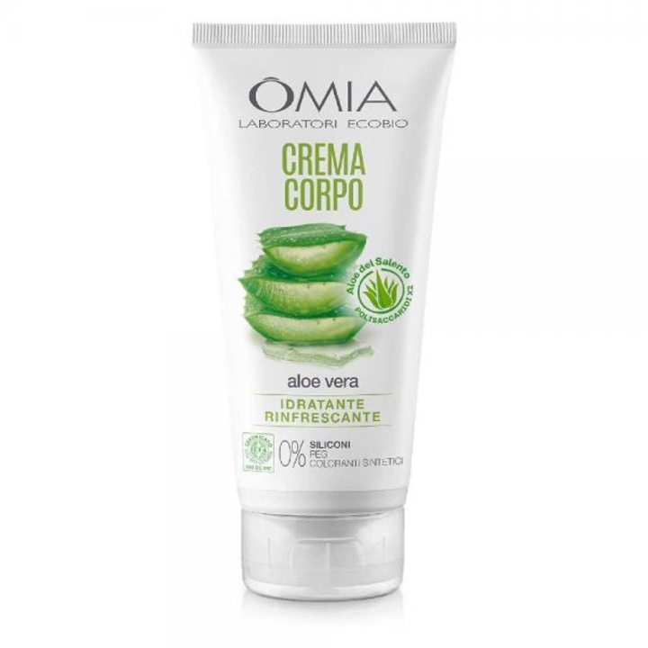 OMIA Laboratoires testápoló krém, bio Aloe Vera, hidratáló, száraz bőrre, 200 ml