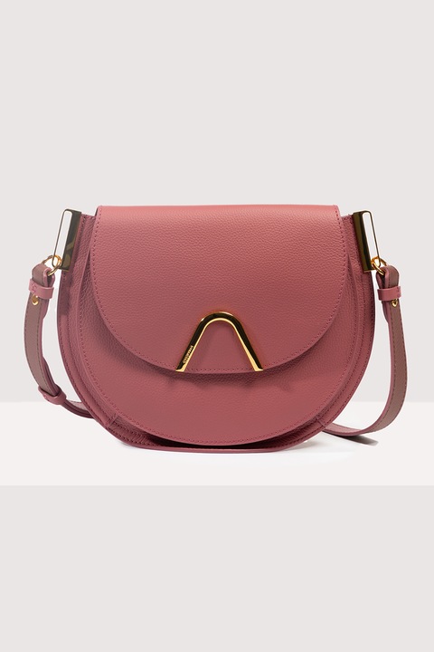 COCCINELLE, Geanta crossbody de piele Sunup, Roz inchis