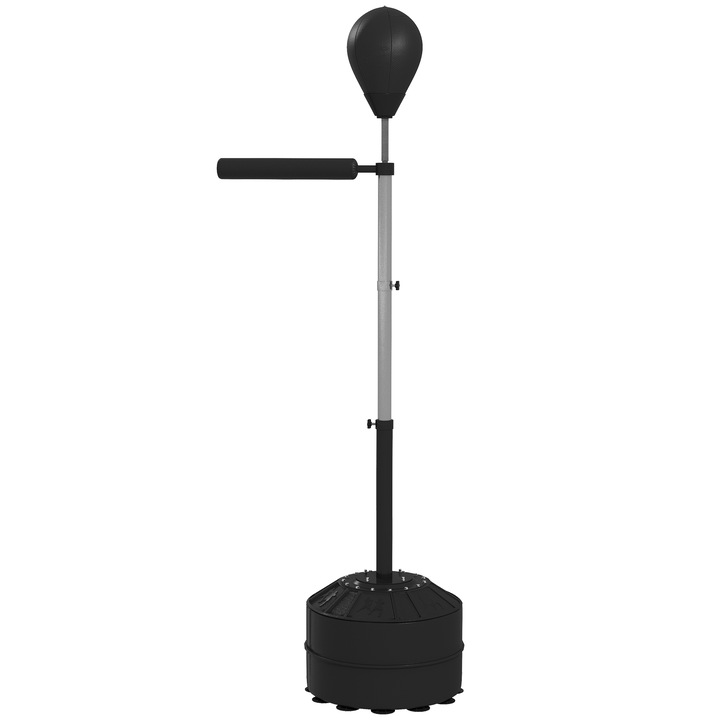 Sac de box SPORTNOW, inaltime reglabila 160-205cm, negru