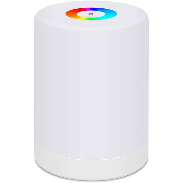 Lampa de pat inteligenta, sensibila la atingere, reglabila, portabila, cu incarcare USB
