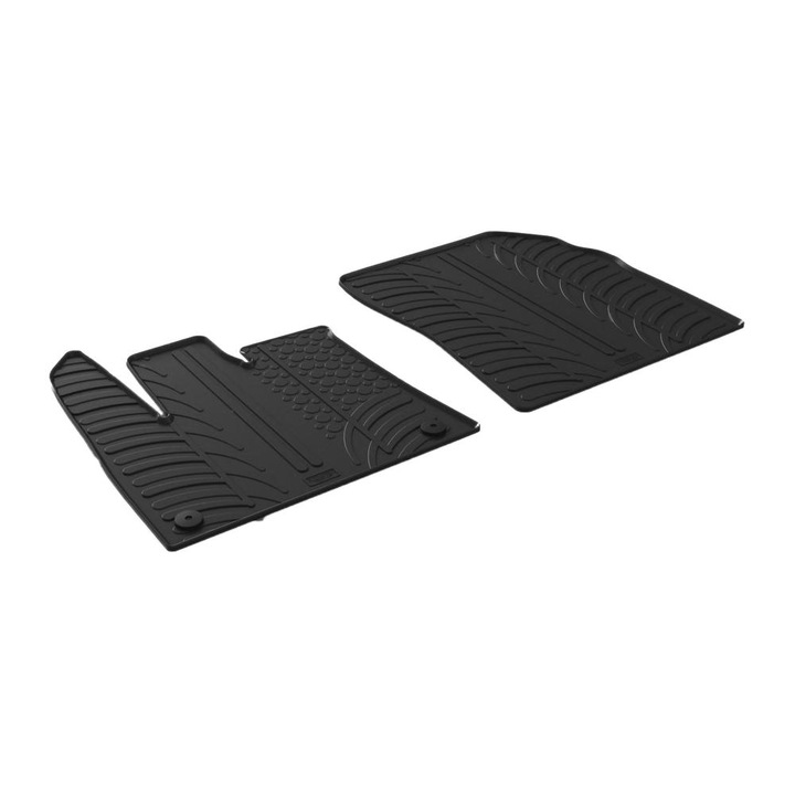 Set covorase auto din cauciuc Citroen Berlingo/ Opel Combi E/ Peugeot Partner 12.2018- (Cargo), Negru, Gledring, 2 buc