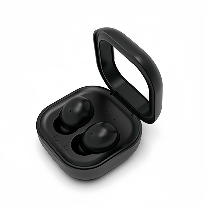 Casti Bluetooth fara fir, in ureche, universale, control tactil, Bluetooth 5.3, Type-C, 200mAh, negru