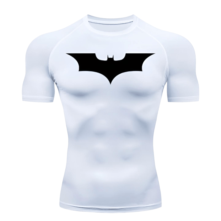 Tricou Sport pentru Barbati, Model Batman, Alb