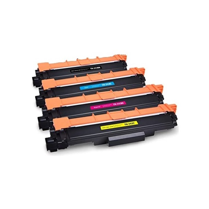 Set 4 cartuse compatibile TN243 TN-243, negru, cyan, galben, magenta, 4000 pagini, pentru BROTHER DCP L3510CDW, DCP L3550CDW, HL L3210CW, HL L3230CDW, HL L3270CDW, MFC L3730CDN, MFC L3750CDW, MFC L3770CDW