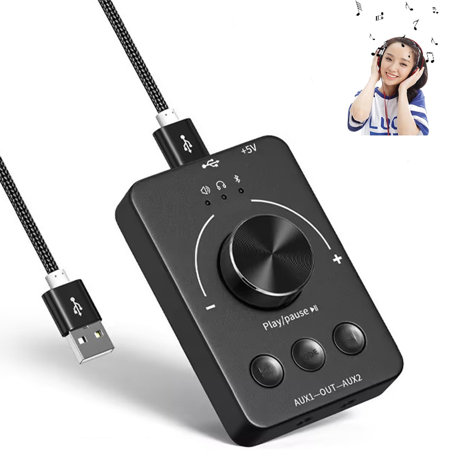 Placa de control sunet, Cu buton dual pentru volum si mute, din ...