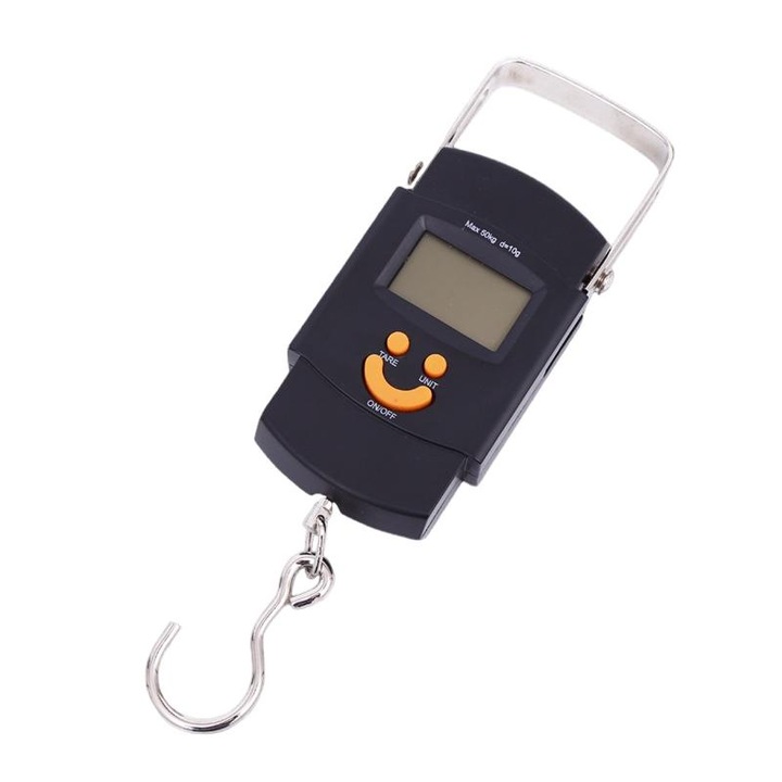 Cantar electronic de calatorie QHYKKYJ, 50kg, ecran LCD, baterii AAA