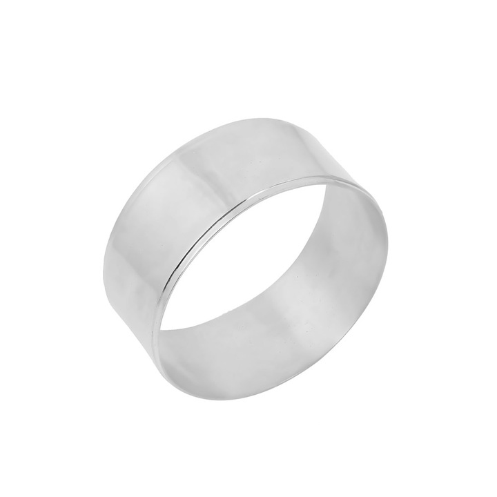 Bratara cu manseta Max Dilon, placata cu platina, diametru 6.5cm, latime 3cm