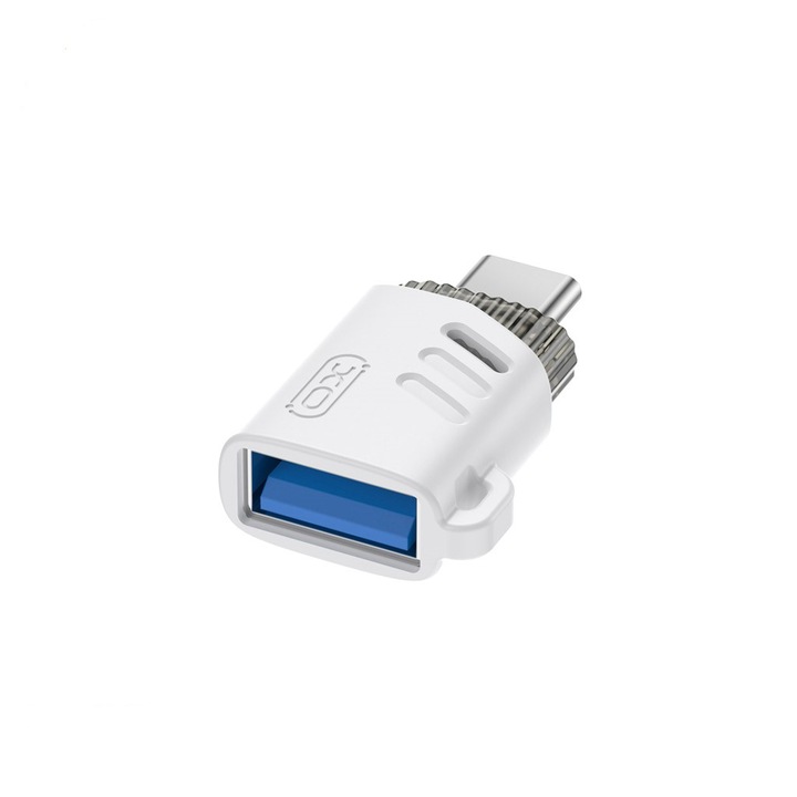 XO USB-C към USB 3.0 адаптер за преобразуване, 3A, бял