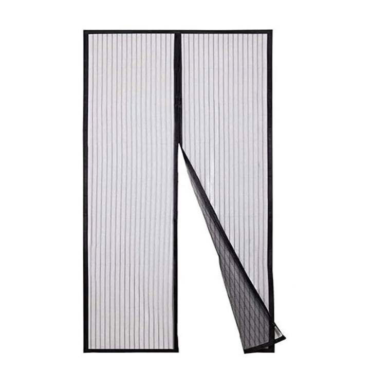 Perdea Tip Plasa cu Inchidere magnetica pentru Tantari, Muste sau alte insecte Selling Depot®, negru