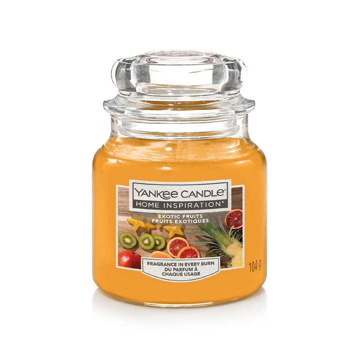 Lumanare Parfumata Borcan Mic Exotic Fruits, YANKEE CANDLE Home Inspiration