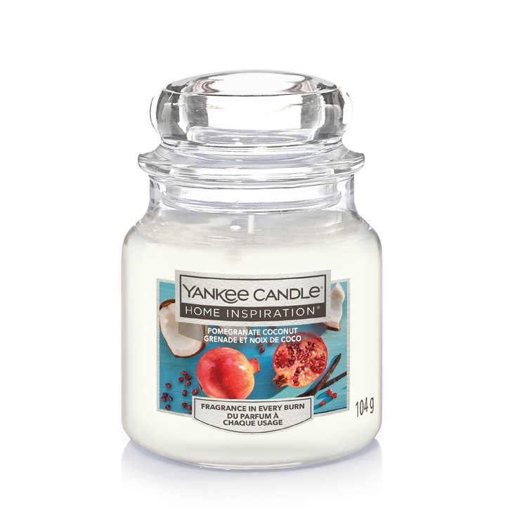 Lumanare Parfumata Borcan Mic Pomegranate Coconut, YANKEE CANDLE Home Inspiration