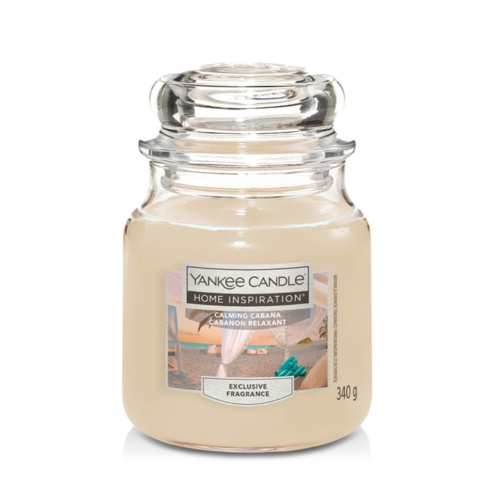 Lumanare Parfumata Borcan Mediu Calming Cabana, YANKEE CANDLE Home Inspiration