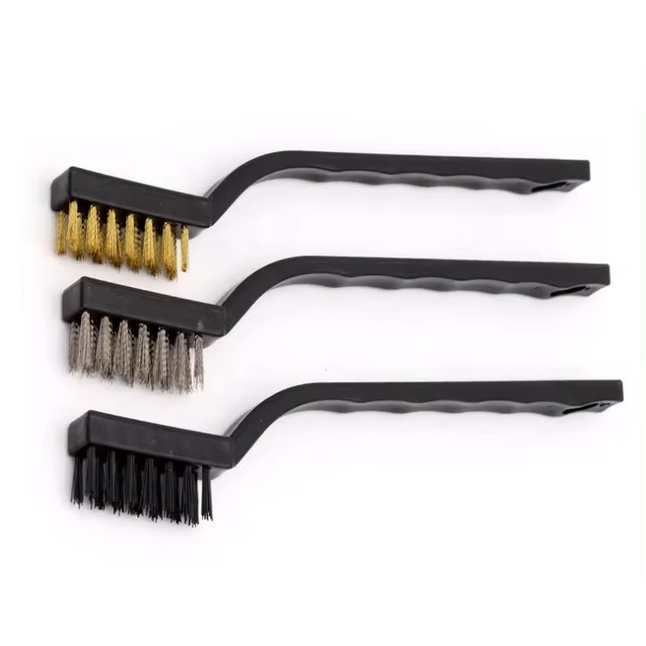 Set 3 perii de duritate mare detailing auto P&M®, interior-exterior auto, XS