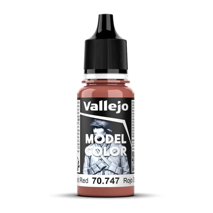 Festék 70.747 Faded Red, Vallejo Model Color, 18ml