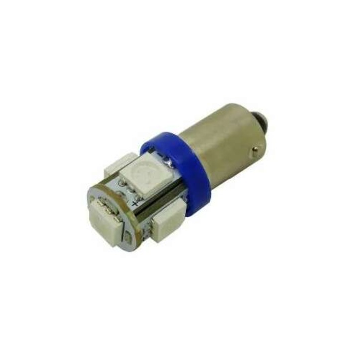 Led auto, GyafiTuning, BA9S 5 SMD 5050, albastru