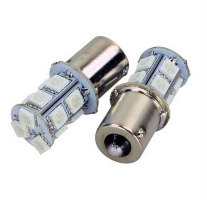 Led auto, GyafiTuning, BA15S 13 smd 5050 LED, rosu