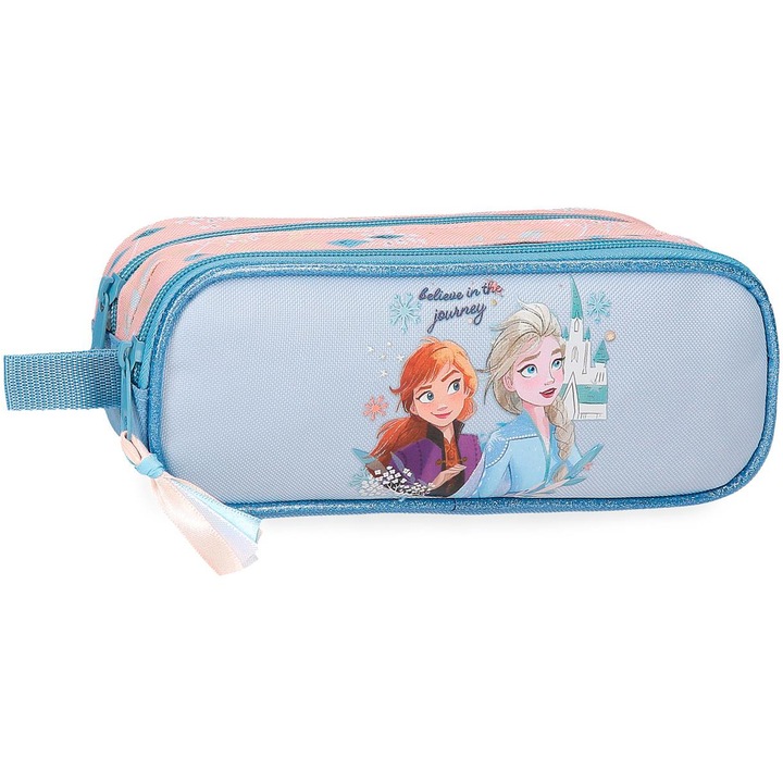 Несесер Disney Frozen Believe in the Journey, За момичета, 2 отделения, Многоцветен, 23x9x7 см