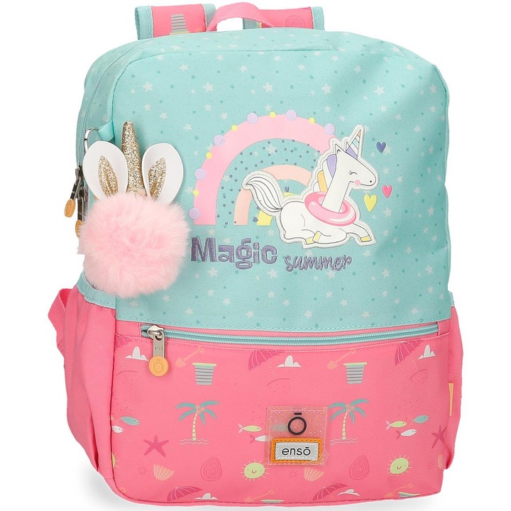 Rucsac fete, Enso Magic Summer, multicolor, 25x32x12 cm