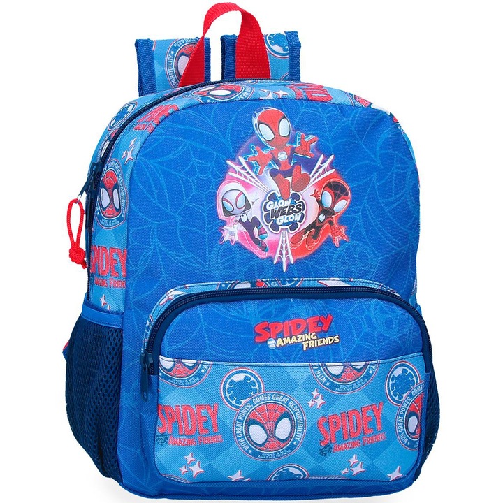 Раница за детска градина Marvel Spidey Power of 3, За момчета, Регулируема, Многоцветен, 23x28x10 см