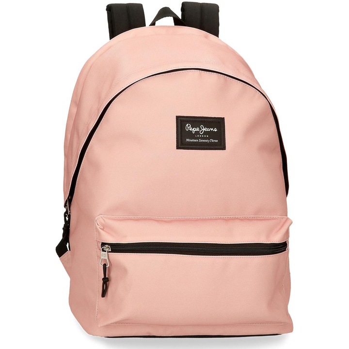 Раница Pepe Jeans Aris Colorful, 2 отделения, Джобове за лаптоп/таблет, Нюд розово, 31x44x15 см