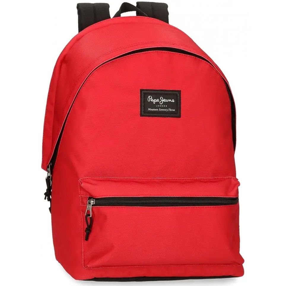 Rucsac laptop, Pepe Jeans Aris Evergreen, 2 compartimente, rosu, 31x44x15 cm