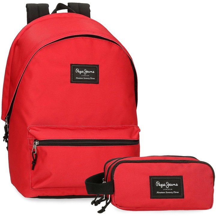 Раница за лаптоп Pepe Jeans Aris Evergreen, Несесер, Червен, 31x44x17.5 см