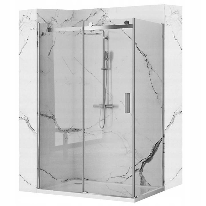 Cabina de dus Rea de colt Nixon Transparent 90x130 Sticla 8mm EasyClean