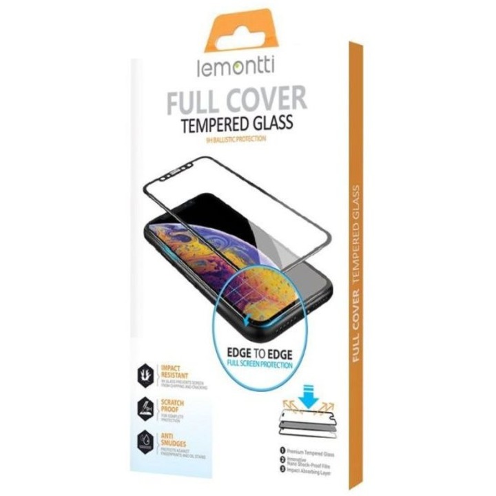 Folie sticla Lemontti, full fit, compatibil cu Honor Magic4 Lite, neagra