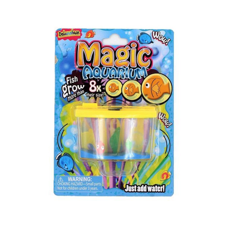 Mini akvárium Magic akvárium egzotikus halak - Sárga 8 × 4 × 5, 5 cm, Deluxebase