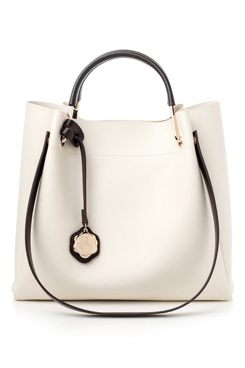 Vince Camuto, Чанта от еко кожа, Тъмнокафяв, Крем