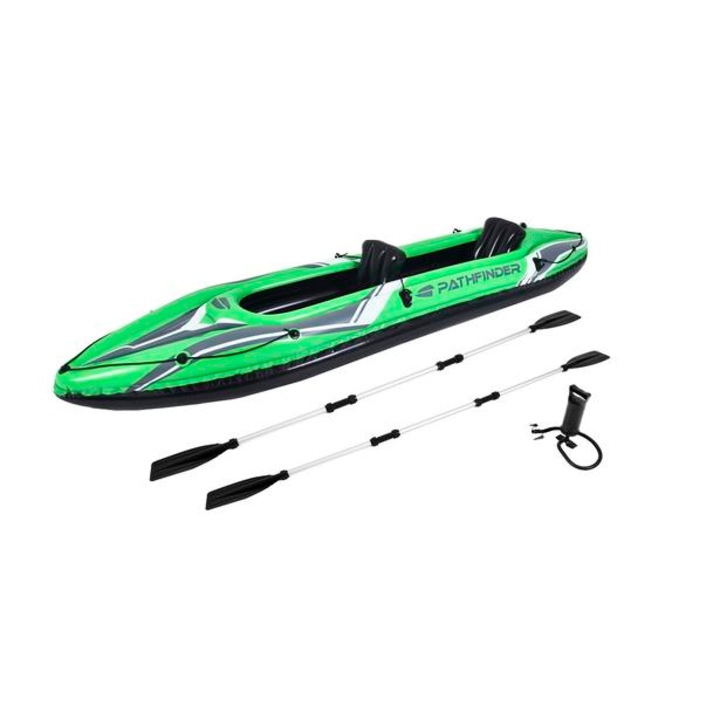 2 személyes felfújható kajak 350x78x47cm evezőkkel és pumpával