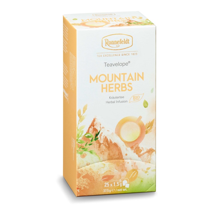 Infuzie plante Teavelope® Mountain Herbs, 25 pliculete, 37.5g