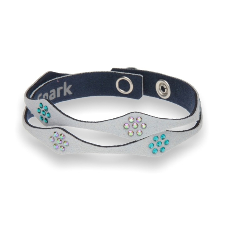 Bratara dama, Spark, Cristale, 35.5cm, Gri