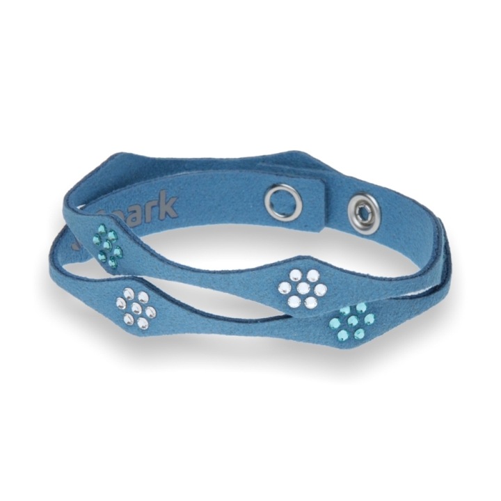 Bratara dama, Spark, Cristale, 35.5cm, Albastru