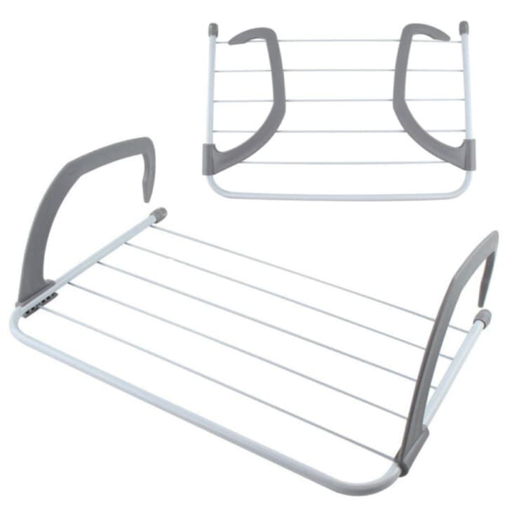 Висящ сушилник за дрехи за балкон/радиатор - ок. 3 м повърхност за сушене - 50 х 29 х 15 см