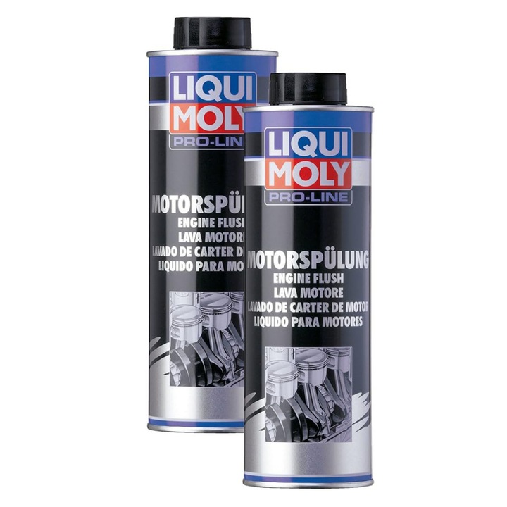 Pachet 2 x Solutie Liqui Moly Pro-Line pentru clatirea motorului pe interior 500 ml