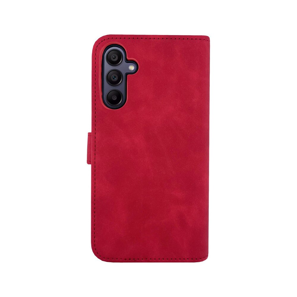 Husa de protectie tip carte Cento Lima compatibila cu Samsung Galaxy A15 4G/A15 5G Rosu Premium, Piele ecologica, Inchidere magnetica, Protectie Sporita, Anti soc, Anti zgarieturi, Functie de stand