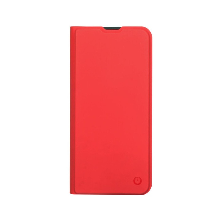 Калъф за книга Cento Soho, съвместим със Samsung Galaxy A55 Red Premium, Магнитно затваряне, Повишена защита, Защита от удар, Защита от надраскване, Функция за стойка