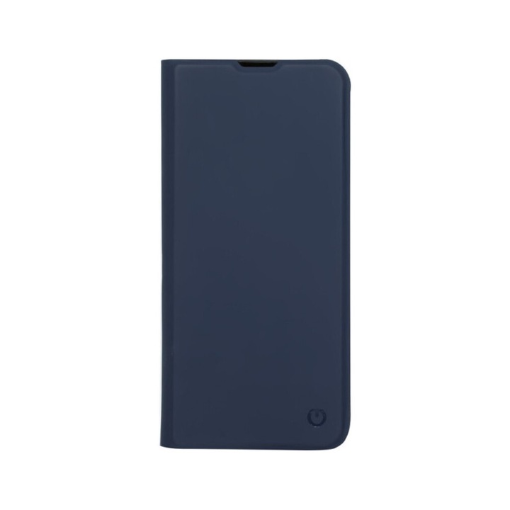 Защитен калъф тип книга Cento Soho, съвместим със Samsung Galaxy A15 4G/A15 5G Blue Premium, Магнитно закопчаване, Повишена защита, Защита от удар, Защита от надраскване, Функция за стойка
