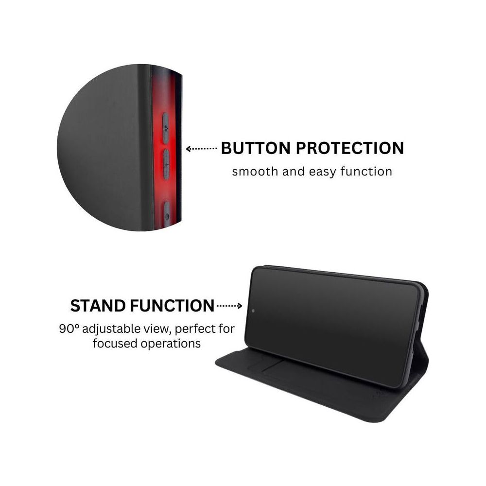 Husa de protectie tip carte Cento Soho compatibila cu Samsung Galaxy A35 Negru Premium, Inchidere magnetica, Protectie Sporita, Anti soc, Anti zgarieturi, Functie de stand